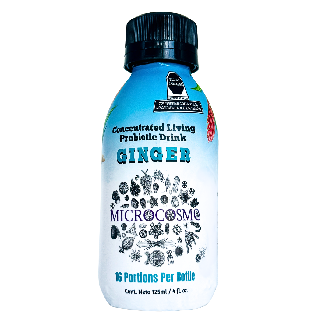 Living Liquid Ginger Probiotic Travel Friendly 125ml/4oz